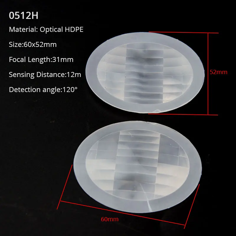 10PCS PIR Human Body Infrared Induction Fresnel Lens Sensing Distance 12m 15m Optical HD PE NF-IR Lenses 60 120 Degree | Инструменты