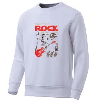 

Movie Men'S Hoodie Popular Men Sweatshirts Leisure Fleece Pullover May The Rock Be With You Sweatshirt Hip Hop Hoodies