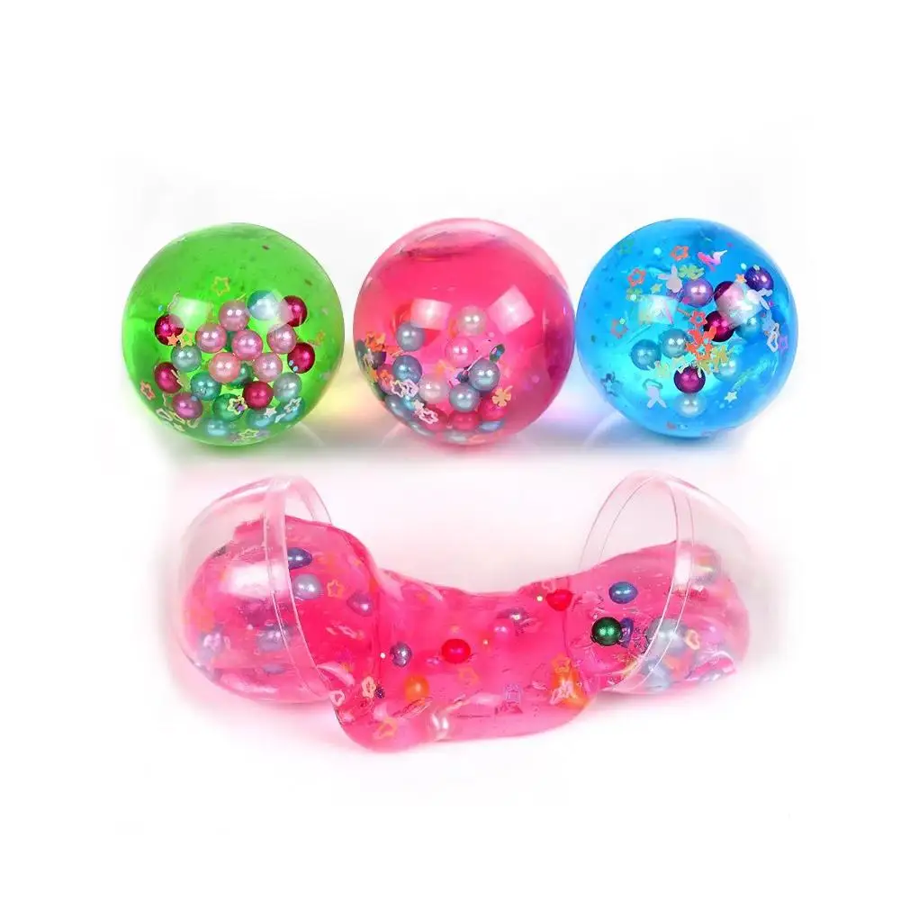 Creative Slime Pearl Crystal Clay Transparent Color Mud Pearl Mud DIY Handmade Pearl Mud Children Toys Gift