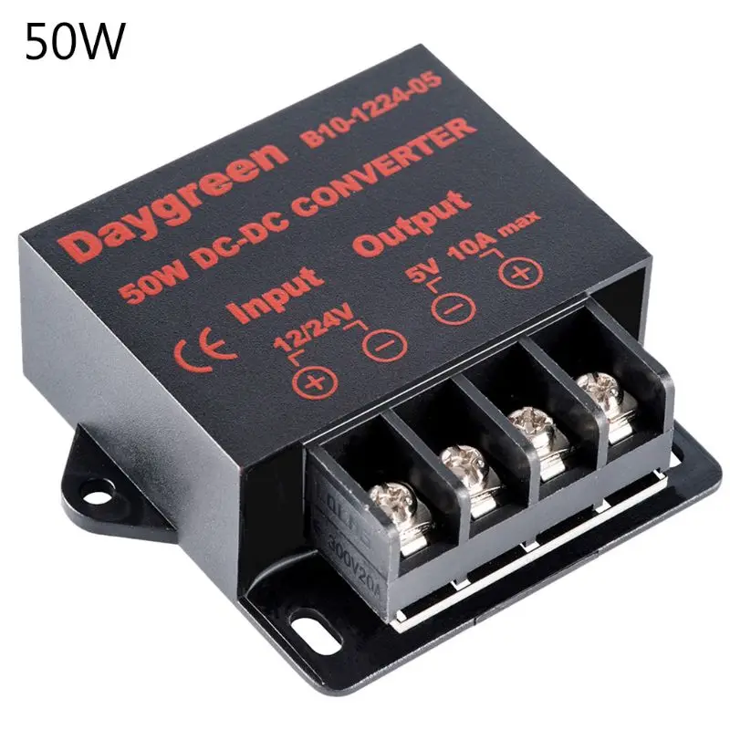 12/24V DC/DC 5V Автомобильное понижающий преобразователь Светодиодный Питание трансформаторный переходник