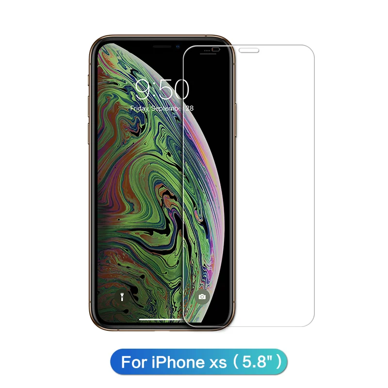 For iphone Xs SmartDevil Алмазный протектор экрана для iphone 11 pro max HD закаленное стекло для iphone X Xs Max Xr 6 S 7 8 plus защита экрана - Цвет: For iphone Xs