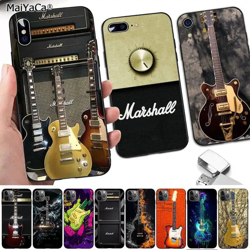 Чехол для телефона MaiYaCa guitar amp marshall iPhone 8 7 6 6S Plus X 5 5S SE 2020 XR 11 pro XS MAX | Мобильные
