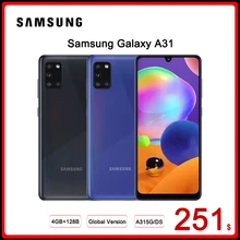 Global Version Samsung Galaxy A31 A315G/DS Mobile Phone 6GB RAM 128GB ROM Octa Core 6.4"1080x2400 5000mAh 4Camera NFC Android 10