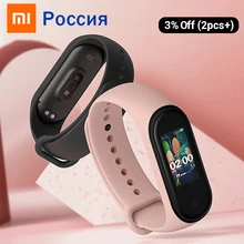 Xiaomi mi Band 4 новейший музыкальный Смарт mi band 4 браслет пульсометр фитнес 135 мАч цветной экран Bluetooth 5,0