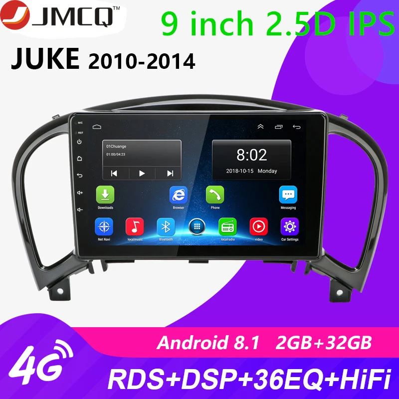 

9" IPS Android 2GB+32GB Car Radio For Nissan Juke YF15 2010-2014 RDS DSP Multimedia Video Player Navigation GPS 1024*600