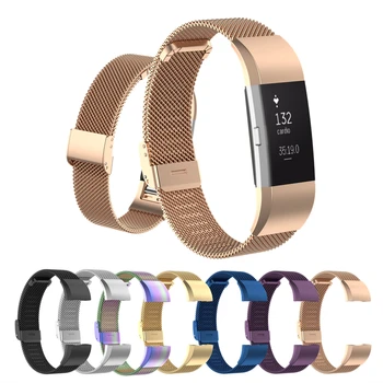 

New Metal Stainless Steel Strap For Fitbit Charge 2 Smart Bracelet Replacement Wrist Strap For Charge2 Watch Band Accessories