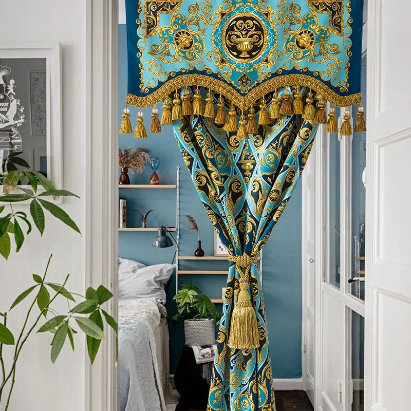 Velvet Curtains For Kitchen Windows Dining Room Curtains Insulated Curtains Privacy For Bathroom Dinning Laundry Luxury Blue