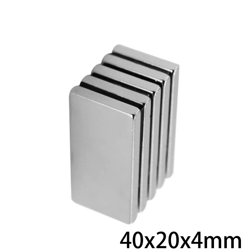 2 ~ 30 шт 40x20x4 мм блок мощные магниты толщина 4 неодимовый магнит Сильные Постоянные