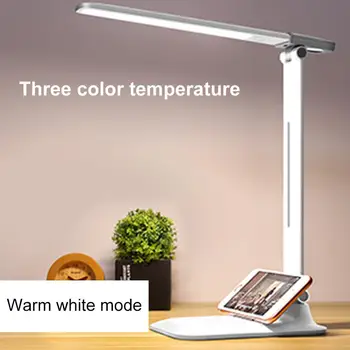 

LED Table Lamp 3 Modes Eye Protection Light USB Charging Desk Lamp Touch Switch Portable Night Light with Warm Light