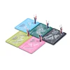 1:12 Dollhouse Miniature Cute Creative Cutting Mat Ruler Pencil Pen Holder Set Doll Home Decoration Kids Toys Gift 2