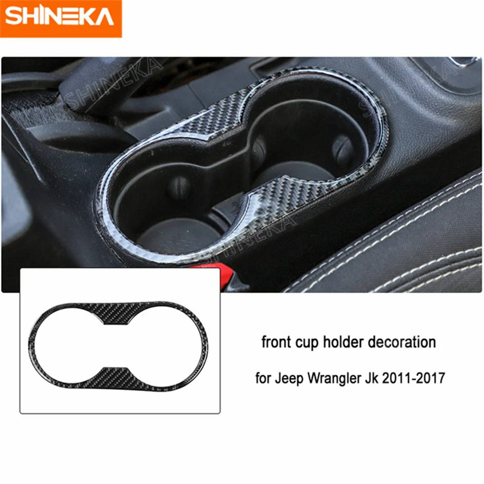 SHINEKA интерьерные молдинги для Jeep Wrangler JK 2007-, декоративные наклейки из углеродного волокна, комплект аксессуаров для Jeep Wrangler JK