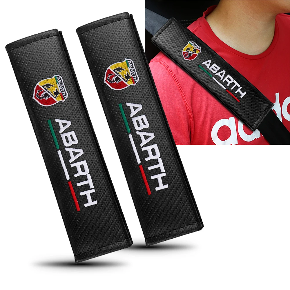 Gsaknc para Fiat Panda Fundas para Cinturones De Fibra Carbono para Cinturones,Fundas para Cinturones De Seguridad para AutomóViles,Protectores para Hombros,2 Piezas raghuinstech.com