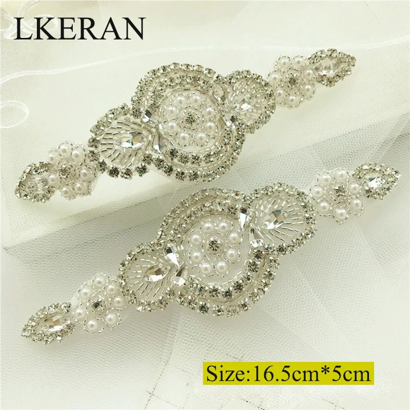 Новый 16 5 см х гламур Стразы для аппликаций 1 шт свадебное платье с поясом пояс