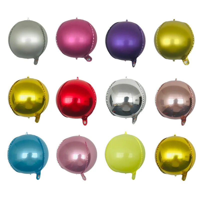 

100pcs 10 inch 4D round metal color balloon globos Valentine's Day wedding Supplies birthday party decorations kids adult ballon