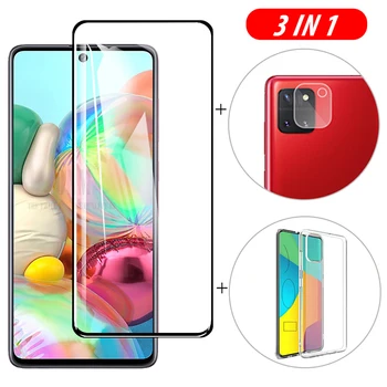 

3-in-1 3D Glass + Case For Samsung Galaxy Note 10 Lite Screen Protector Tempered Glass for Samsung Note 10 Plus Camera Glass