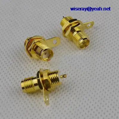 

DHL/EMS 250pcs SMA Female Jack RF Panel Mount with nut bulkhead handle Soldering Connector-A7