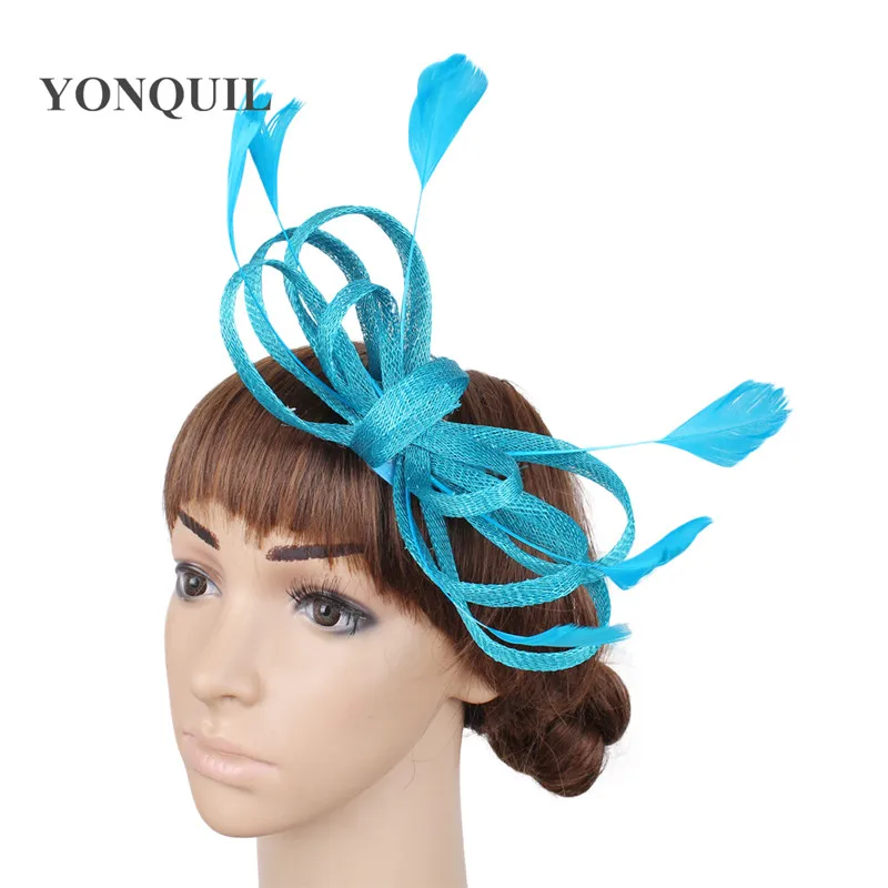 Formal dress wedding occasion fascinator hat hair clip bridal fashion hoops headwear hair pin race derby show fedora accessory