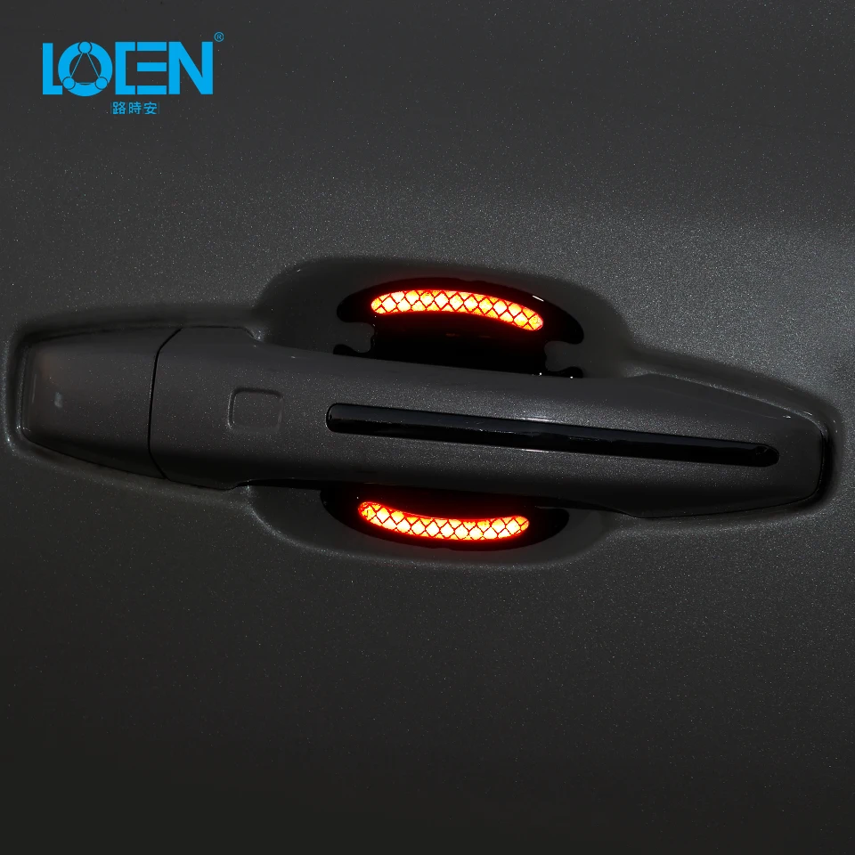 LOEN Car Door Bowl Reflective Scratch-resistant Stickers Warning Sticker For Waterproof Anti-collision Safety Door Sticker