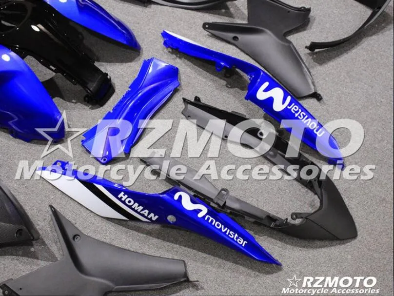 4 подарки ABS литьевая форма мотоцикл Обтекатели подходит для YAMAHA R3 R25- 15-19 Кузов Набор на заказ синий черный белый красный