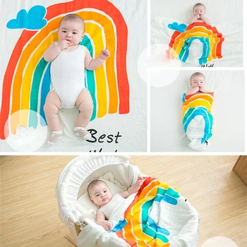 

Baby Monthly Milestone Blanket Newborn Age Growth Blanket Personalized Shower Gifts for New Moms