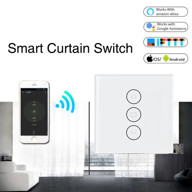 Tuya Smart Life Wifi занавес переключатель для электрического моторизованного занавеса слепой рольставни, Google Home, Amazon Alexa Голосовое управление