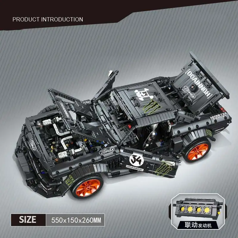

1:10 Building Block Car Models Building Toy Blocks Remote Control RC Racing Car Racer Electric Building Blocks Toys For Children