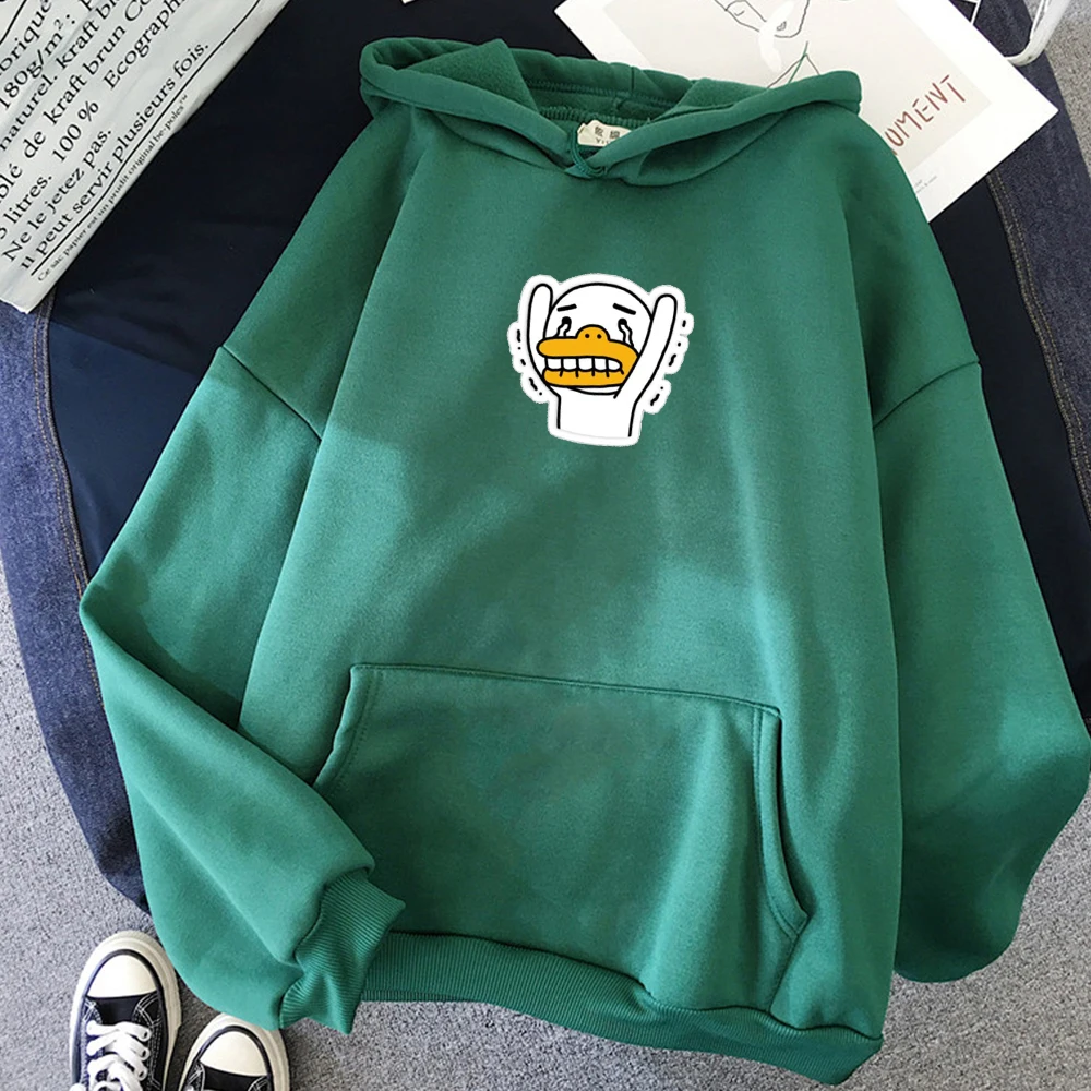 

Kawaii Women's Hooded Sweatshirt Cute Cartoon Image Printing Funny Winter Streetwear for Girls Female Clothes Long Sleeve