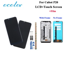 Ocolor для Cubot P20 ЖК-дисплей и сенсорный экран 6,1" в сборе с инструментами+ клей для телефона Cubot P20+ пленка с рамкой