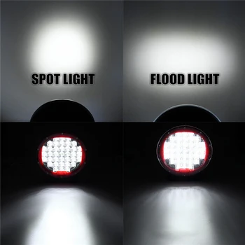 

9\\\\\\\" 370W LED Round Work Light Spot Flood Driving Head Lamp Spare for Offroad Jeep