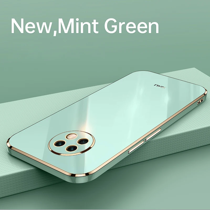 Чехол для Redmi Note 9T Модный глянцевый мягкий силиконовый резиновый чехол-накладка