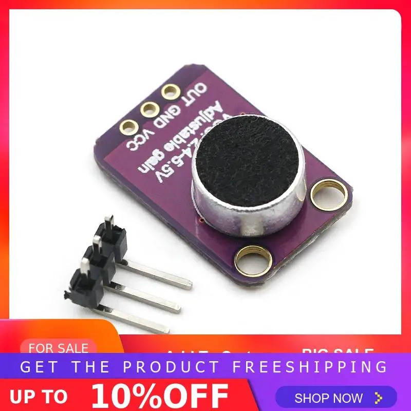 GY-MAX4466 MAX4466 электретный микрофонный модуль усилителя регулируемый коэффициент усиления GND VCC Плата усилителя 2,4-5 в постоянного тока для Arduino