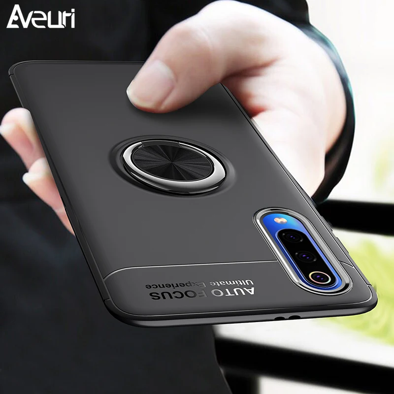 

Finger Ring Phone Case For Xiaomi Mi 8 9 SE A1 A2 Lite 9T Pro Note 3 Play Mix 2 2S F1 Cover Coque Silicone Car Holder