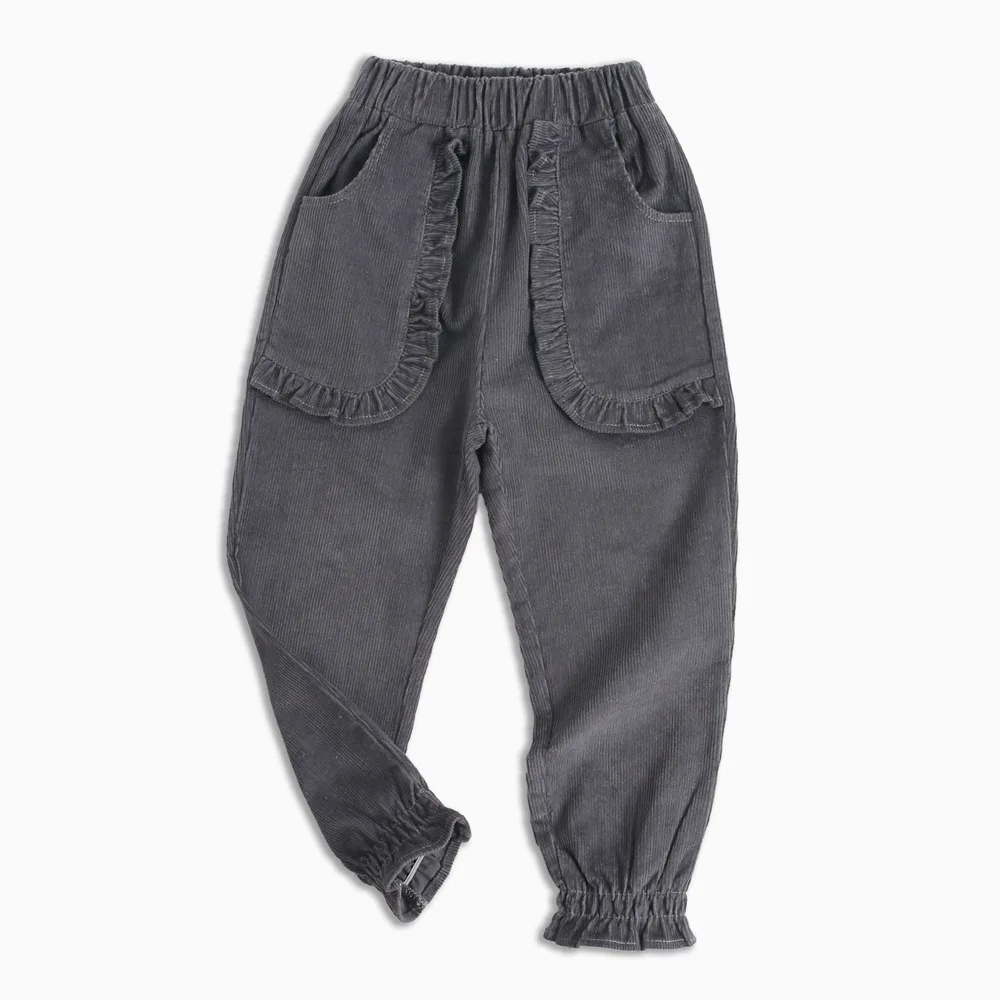 

Children Corduroy Pants South Korea Childrenswear Girls Trousers Childrenswear Korean-style Autumn And Winter New Style Thick Fr