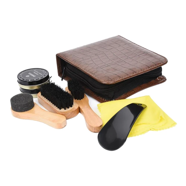 kit cirage chaussure • set de cirage chaussure • 6 pièces avec