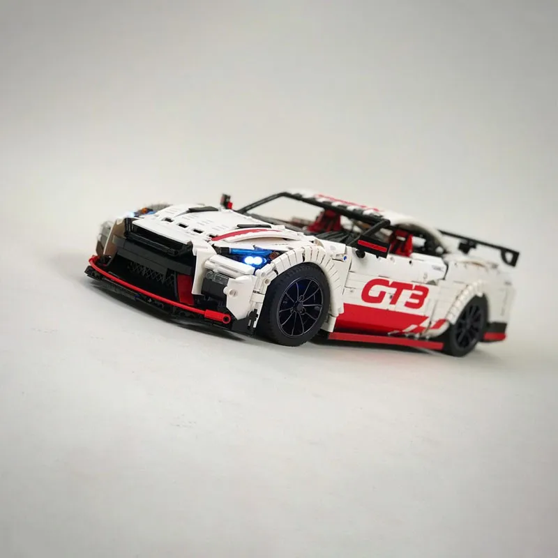 3208 шт. Technic MOC гоночный автомобиль Nissan технология MOC-25326 Кирпичи Модель Строительные Конструкторы игрушки подарок для мальчиков