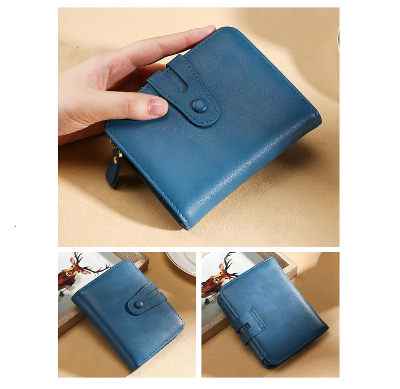Женский кошелек RFID визитница короткий женский кошелек из натуральной кожи маленькие кошельки женские сумки-клатчи портмоне для девочек Cartera Mujer