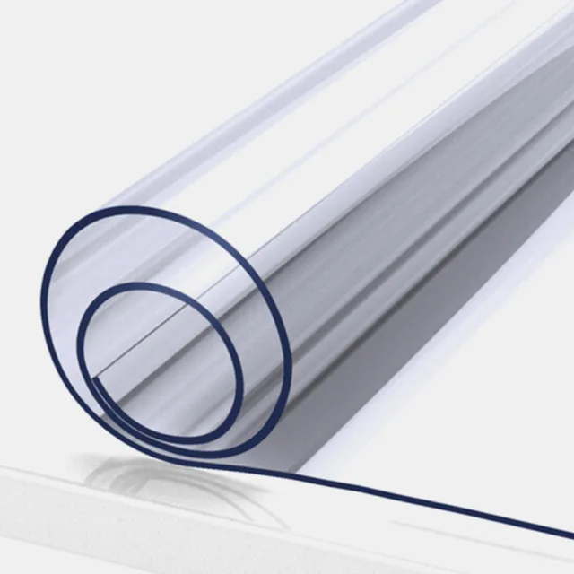 thumbnail image 1 of Mantel de PVC transparente de 1,0 mm, resistente al agua, para mesa, para sala de estar, cocina, de vidrio, suave, 1 of 5