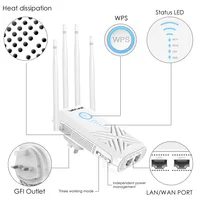 dual band wifi AC1200 Router Gigabit WiFi Range Extender/Access Point 1200Mbps wireless wifi Repeater 2.4G+5Ghz Dual band Wi-fi Signal Booster (4)
