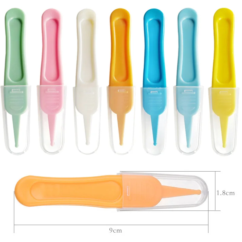 Baby Nasal Cleaner Nose Clean Tweezers ABS Plastic Round Head Clamp Dig Nose Cleaner Clip Multi Purpose Baby Safety Care Forceps images - 6