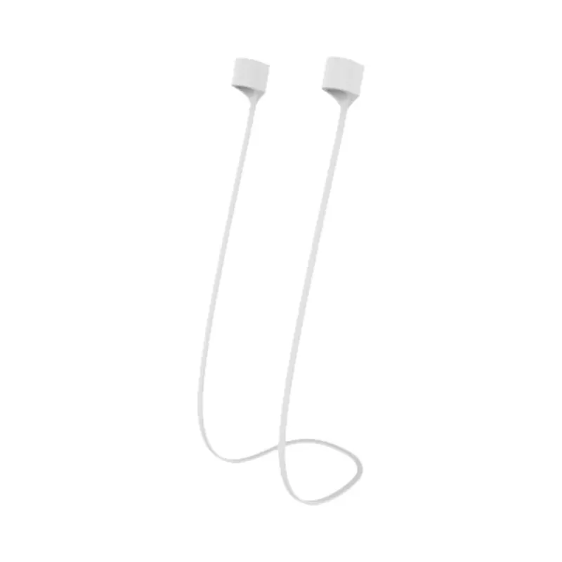 Анти-потерянный канат для AirPods Pro магнитный мягкий силикон анти-потерянный канат для AirPods ремешок спортивный анти-потерянный канат 30NOV6 - Color: White