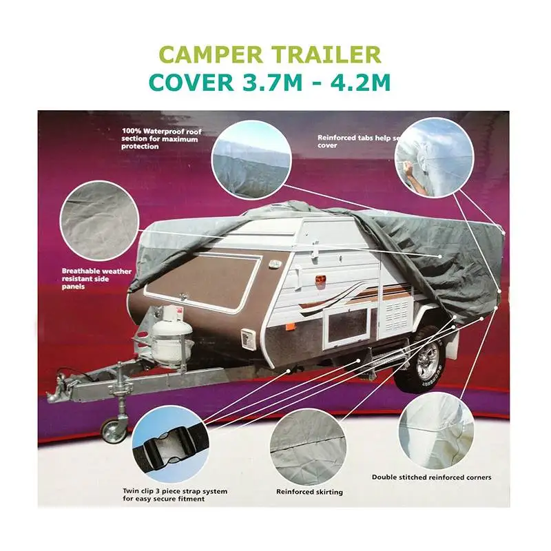 4,2x2,2x1,35 м для Camper Заглушка Отверстия для Буксировочного Крюка водонепроницаемое ветрозащитное покрытие для защиты от ультрафиолета для помещений на открытом воздухе всепогодное буксировочное покрытие протектор