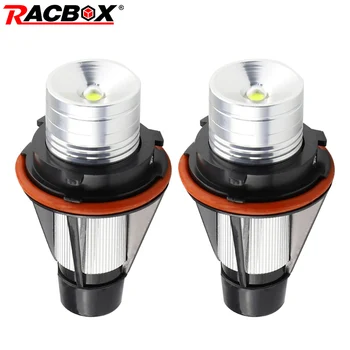 

2x 5W for BMW LED Marker Angel Eyes White Color Black shell canbus for E39 E53 E60 E61 E63 E64 E87 OEM 6312694048 63126916097