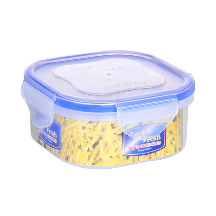 Freshness Box Plastic Storage Snack Box Salad Box Microwave-Refrigeration Carriable Convenient Lightweight 500 Ml
