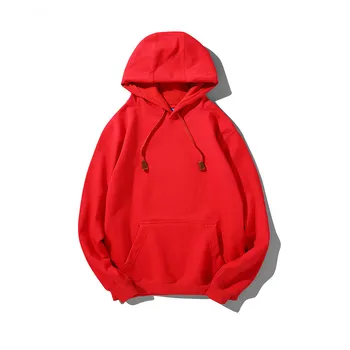 

Solid color autumn and winter women's sweatshirt casual hooded sweatshirt