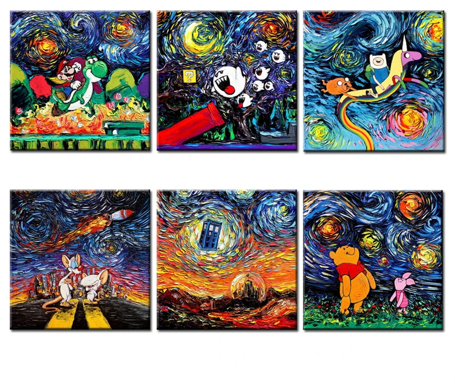 super mario van gogh