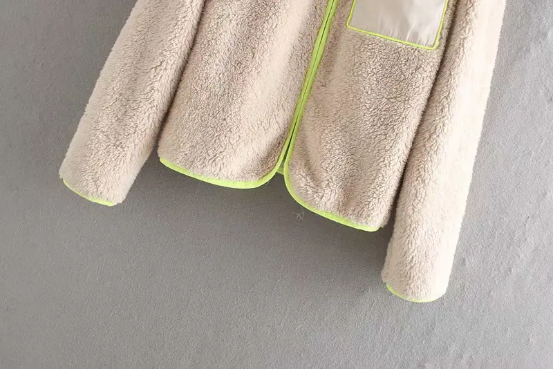 CC70-9316 Европейская и американская мода плюшевая куртка