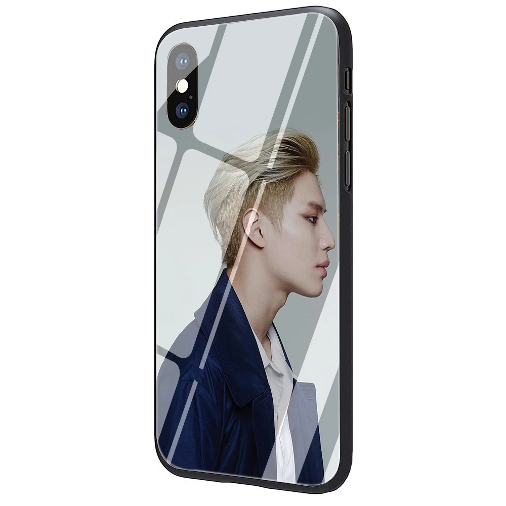 EWAU KPOP SHINee Taemin закаленное стекло чехол для телефона чехол для iPhone 5 5S SE 6 6s 7 8 Plus X XR XS 11 Pro Max