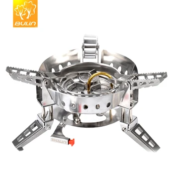 

Bulin 6800W Gas Stove Windproof Split Type Storage bag Cooking Outdoor Hiking Backpacking 3 Gas Hole