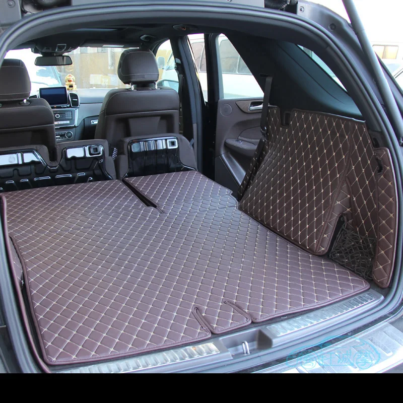 Волоконный кожаный коврик для багажника автомобиля для mercedes benz M-class ML500 ML400 ML550 ML63 GLE300 GLE320 GLE400 2012- автомобильные аксессуары
