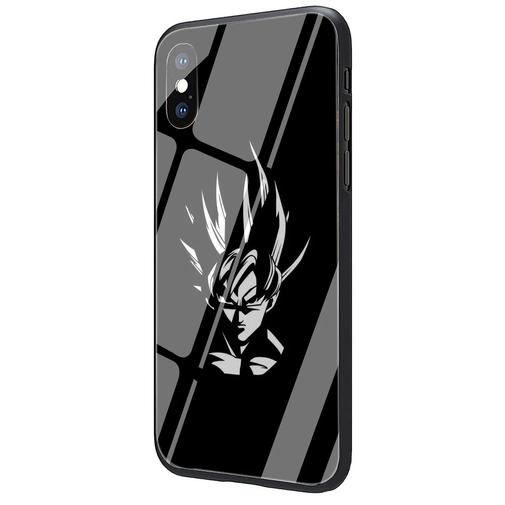 EWAU аниме Dragon Ball и super Goku закаленное Стекло чехол для телефона чехол для iPhone 5 5S SE 6 6s 7 8 Plus X XR XS 11 Pro Max - Цвет: G6